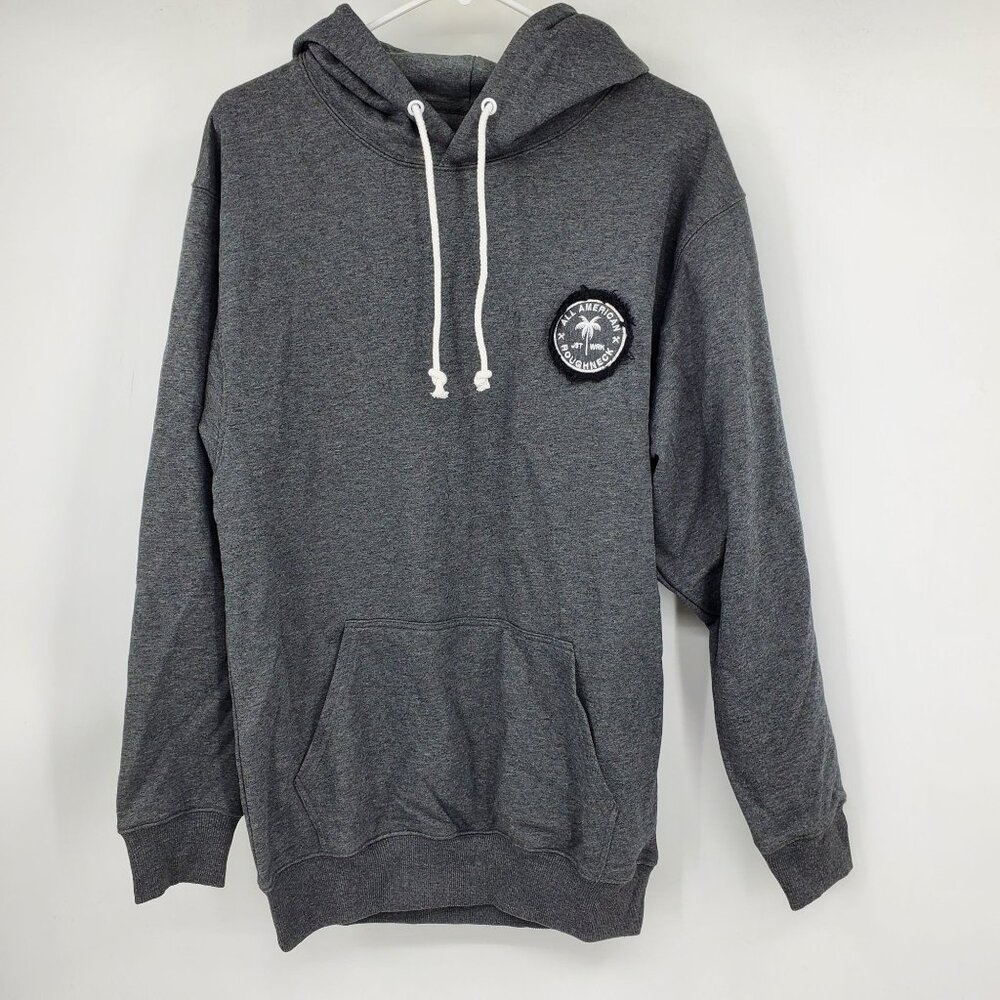 All American Roughneck Here To Work‎ Easy Living French Terry Hoodie Small